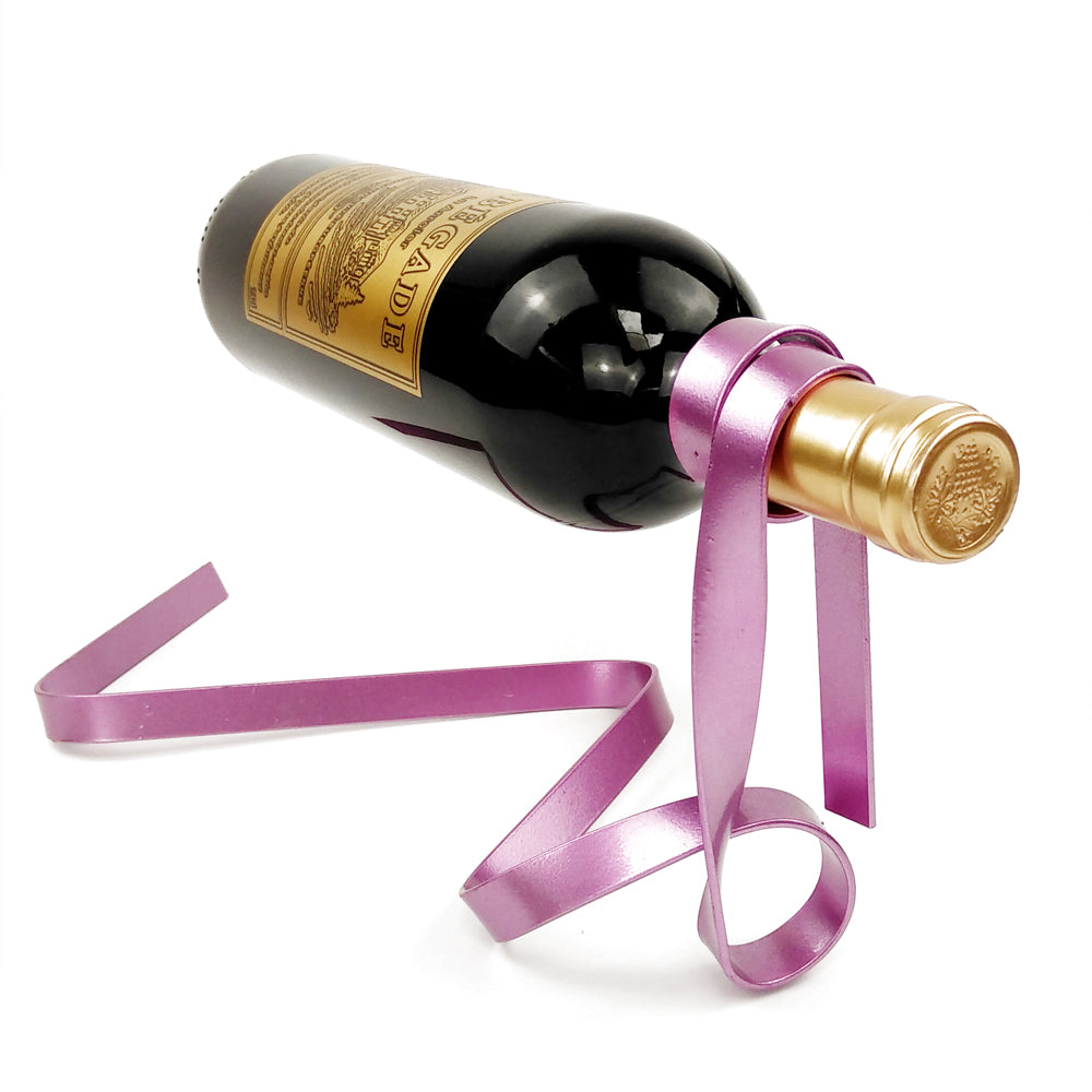 Metal Ribbon Wine Rack