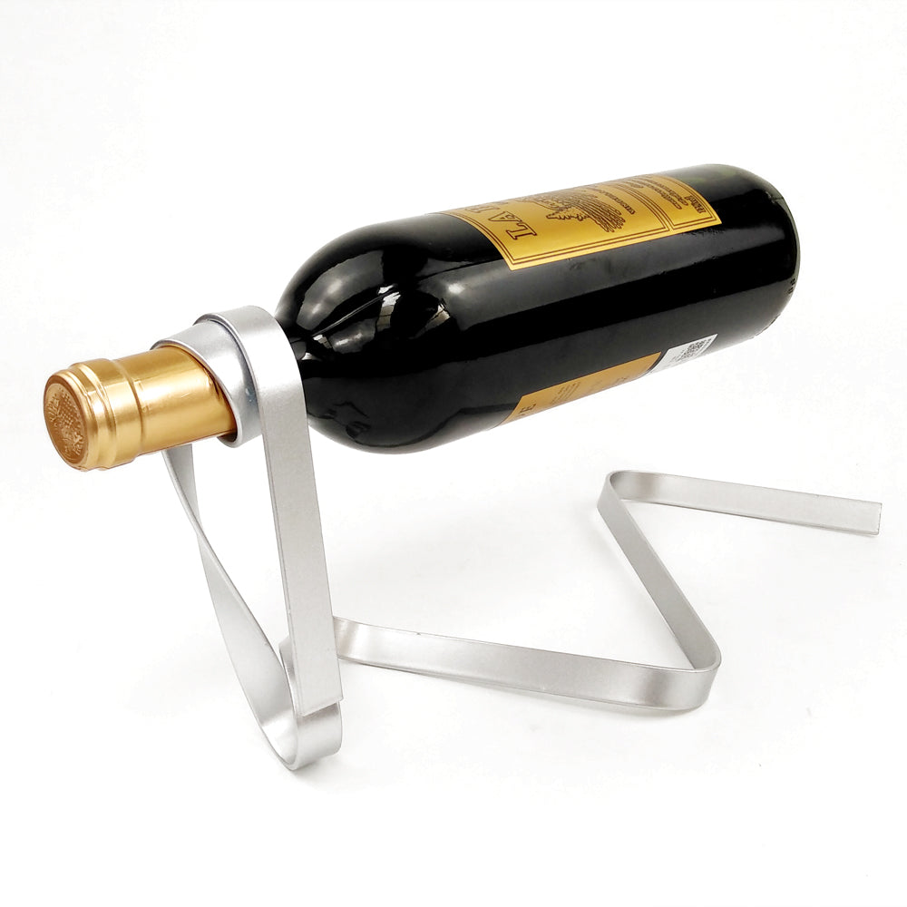 Metal Ribbon Wine Rack