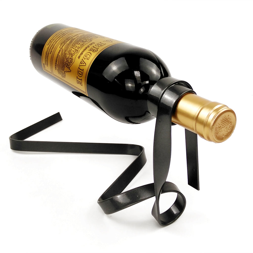 Metal Ribbon Wine Rack